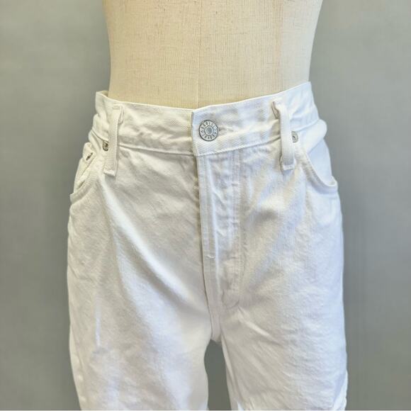 Agolde Lana Slice Straight in Element (white) Size 30 High Rise Button Fly - Picture 10 of 16
